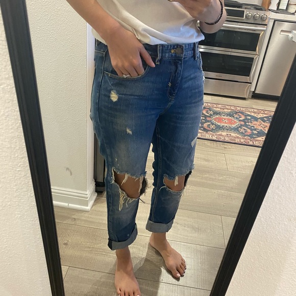 Distressed Zara boyfriend jeans - 26 - Picture 2 of 6